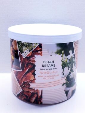 Goose Creek BEACH DREAMS Large 3-Wick Scented Candle, 14.5 Oz